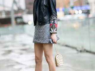 短裙搭配合适外套美丽不冻人穿搭全攻略