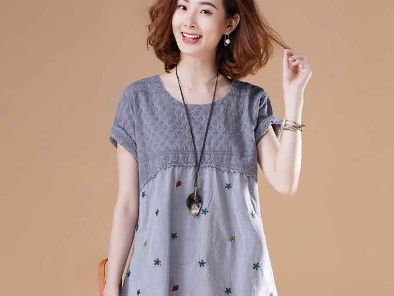 标题：炎夏里的清凉宝藏：这件女式棉麻中式短袖，让我找回自在的夏天